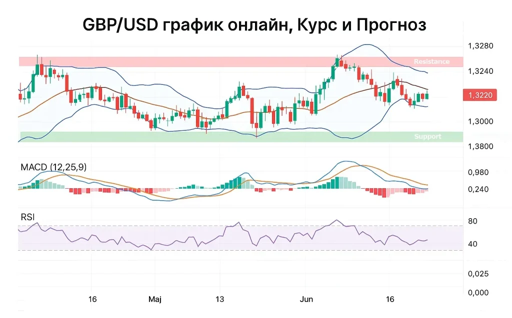 GBP/USD &mdash; Британский фунт / Доллар США: график, курс и прогноз